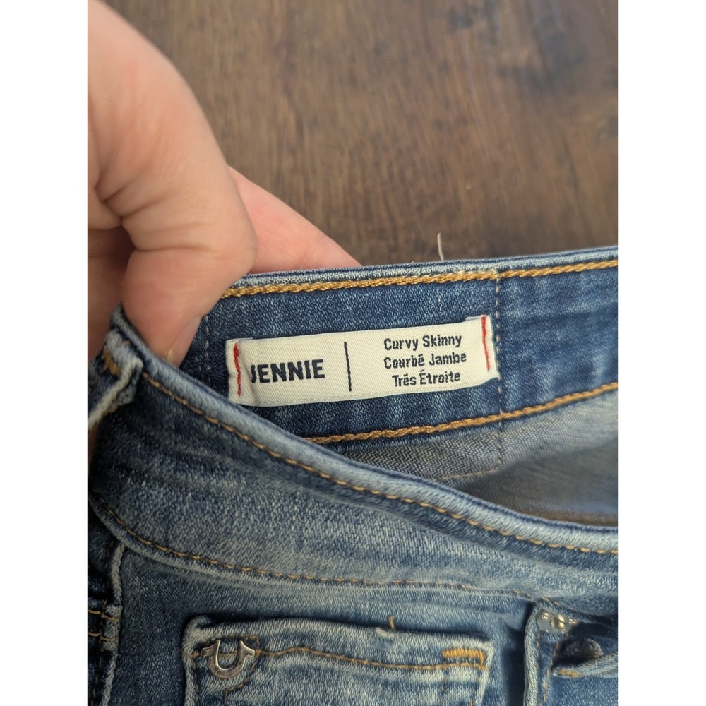 True Religion Jeans Womens 27 Jennie Curvy Mid Rise Super Skinny Blue‎ Stretch - Picture 5 of 15
